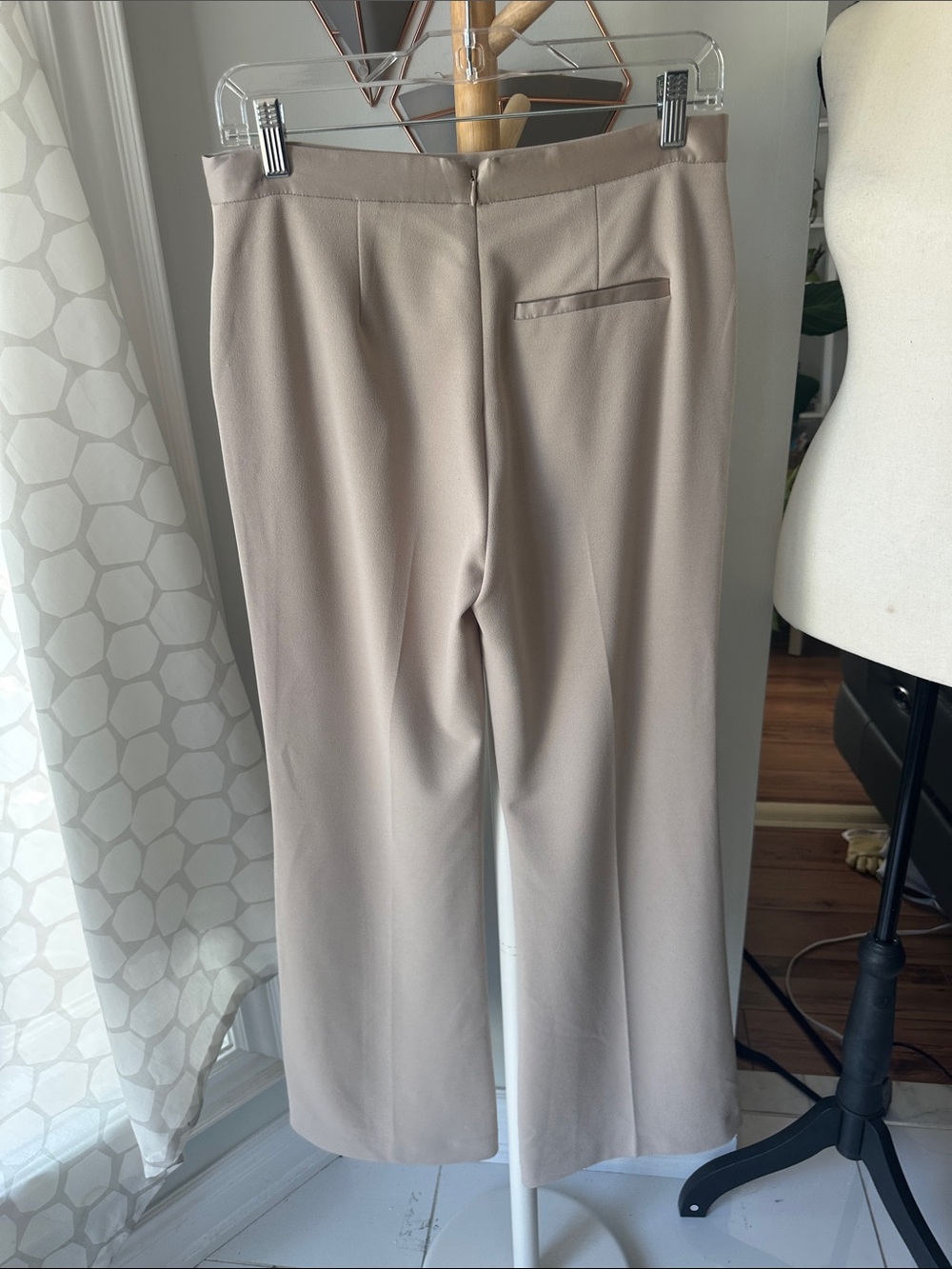 NWT TRUTH by Republic Wide-Leg Light Taupe Beige Dress Work Pants Office Size 6 - Picture 5 of 14